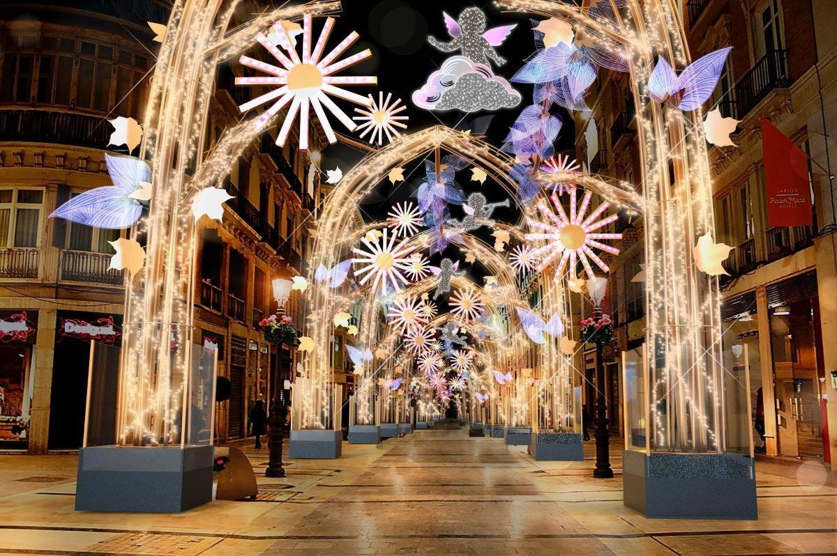 Recreación del 'Bosque de la Navidad', alumbrado navideño de la calle Larios de Málaga Europa Press