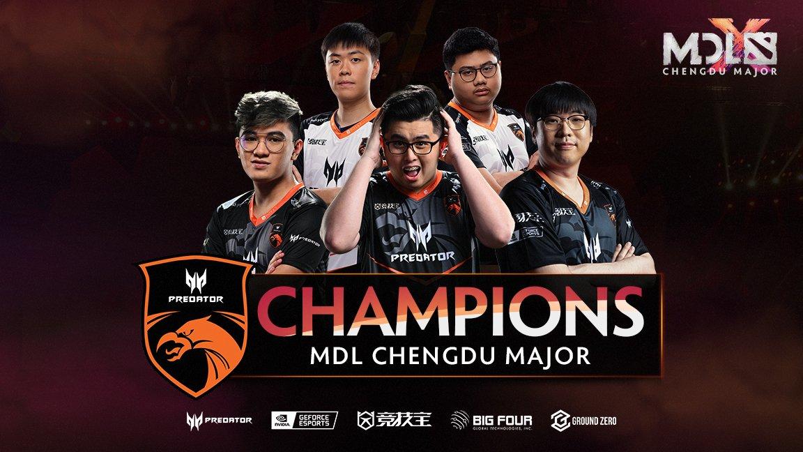 TNC Predator gana el MDL Chengdu Major Fuente: TNC Predator