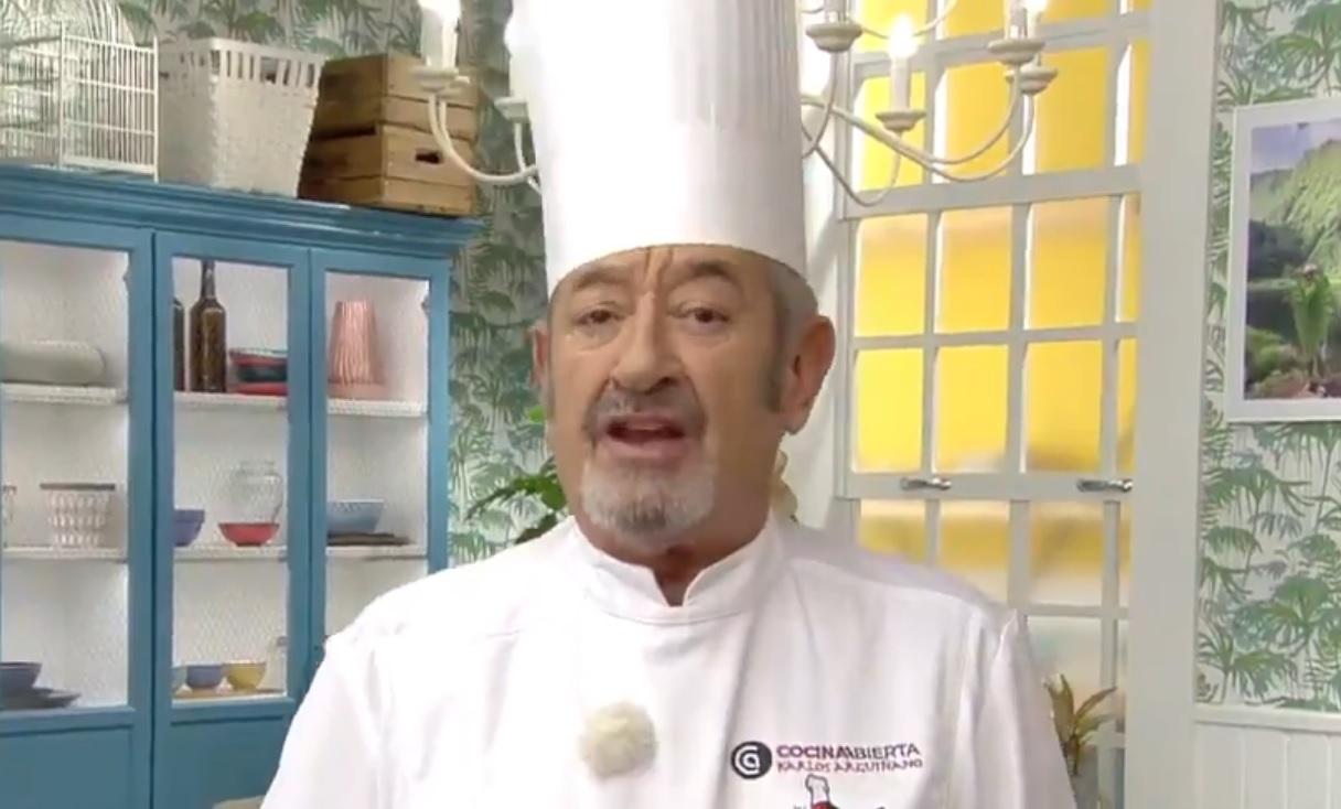 Karlos Arguiñano durante su programa de cocina