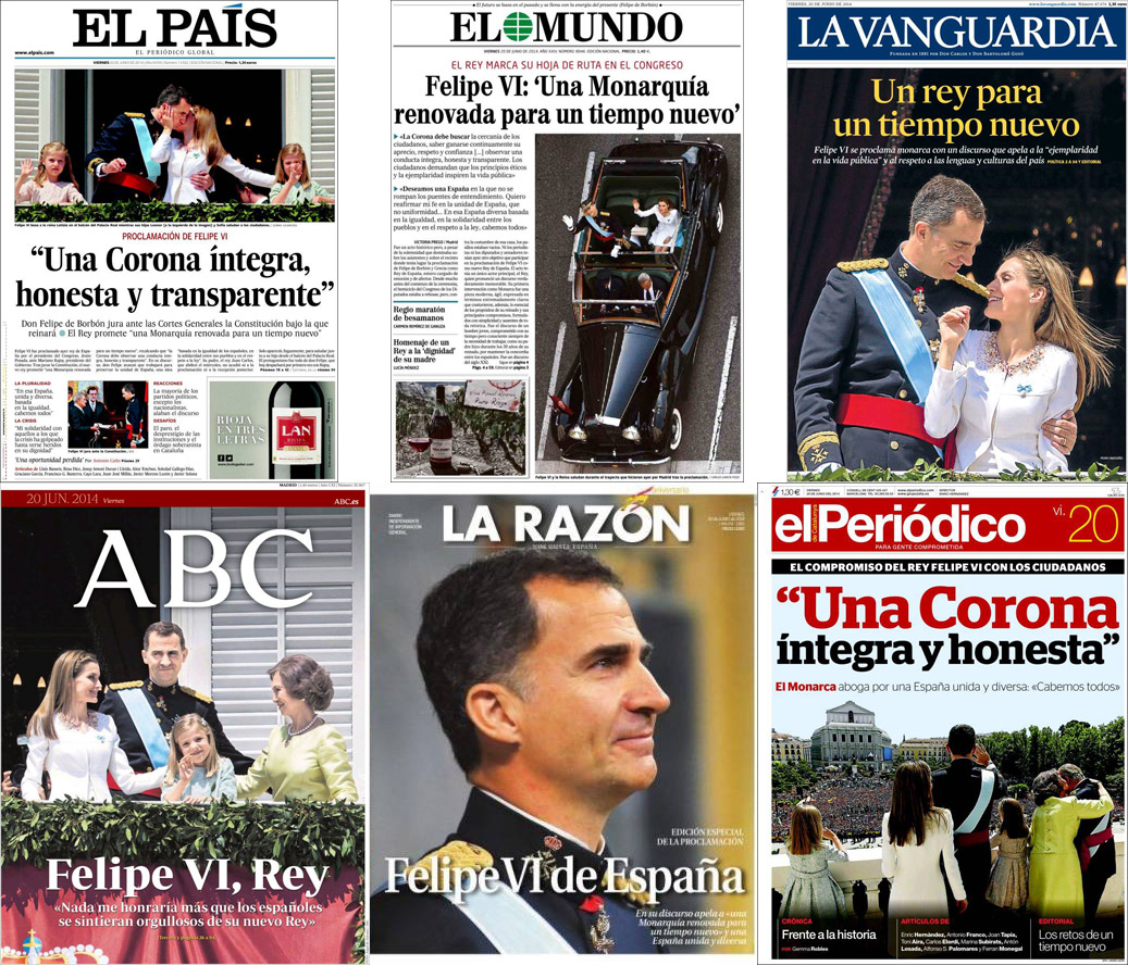¿Prohibido criticar? Entusiasmo globalizado en la prensa española hacia el nuevo monarca aunque con excepciones