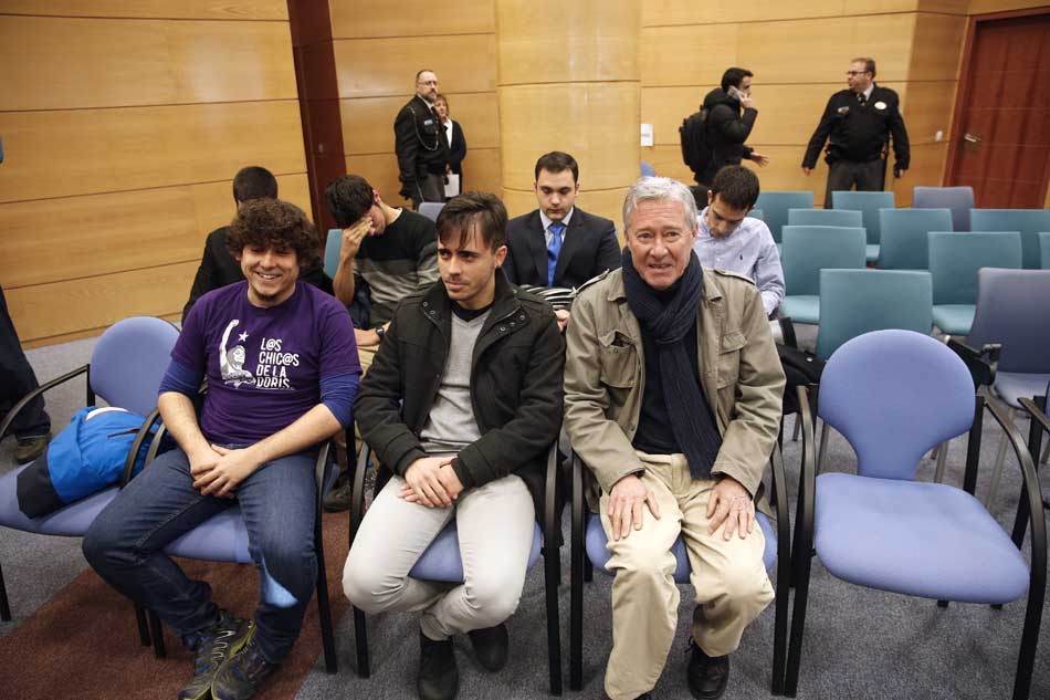 Jorge Verstrynge durante el juicio por los incidentes durante la proclamación de Felipe VI. 