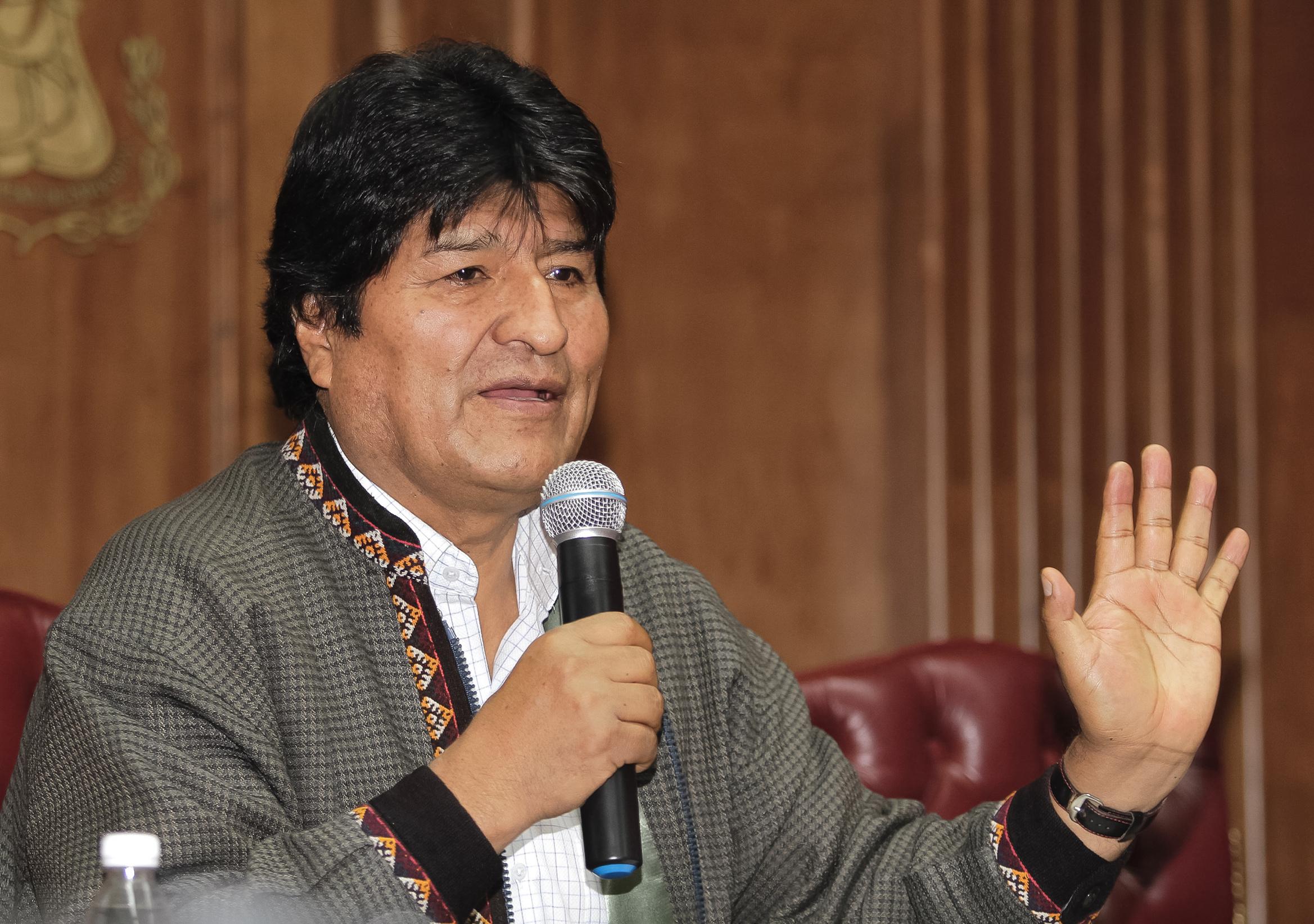 El expresidente de Bolivia, Evo Morales