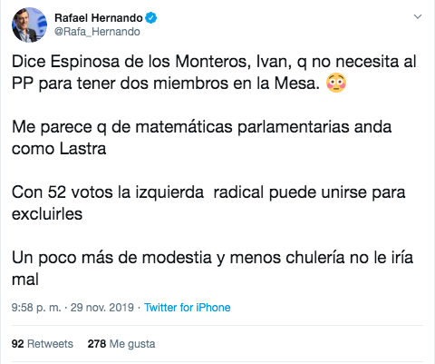 Tuit Rafael Hernando