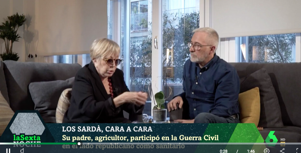 Rosa María Sardà y Xavier Sardà en 'La Sexta Noche'