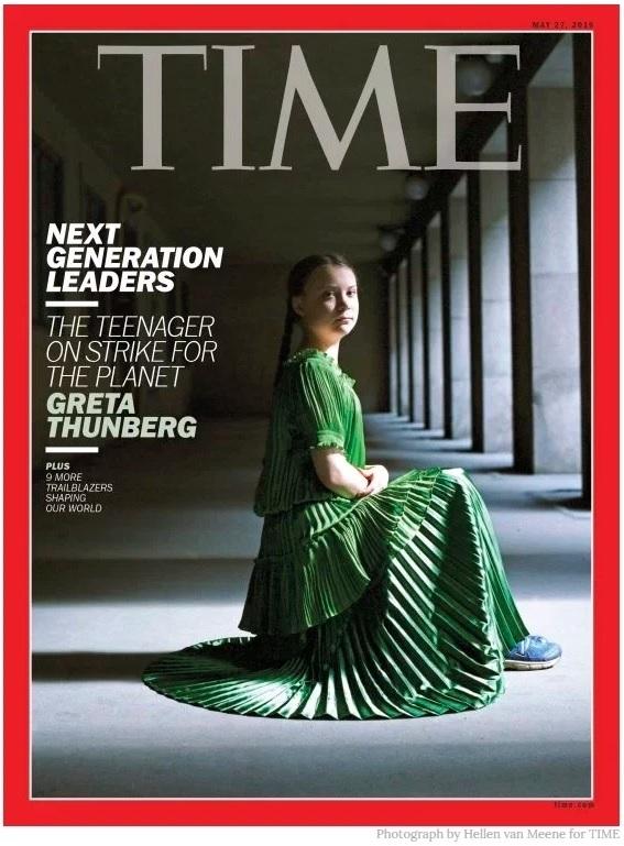 EuropaPress 2137950 La joven activista sueca contra el cambio climático Greta Thunberg portada de la revista Time