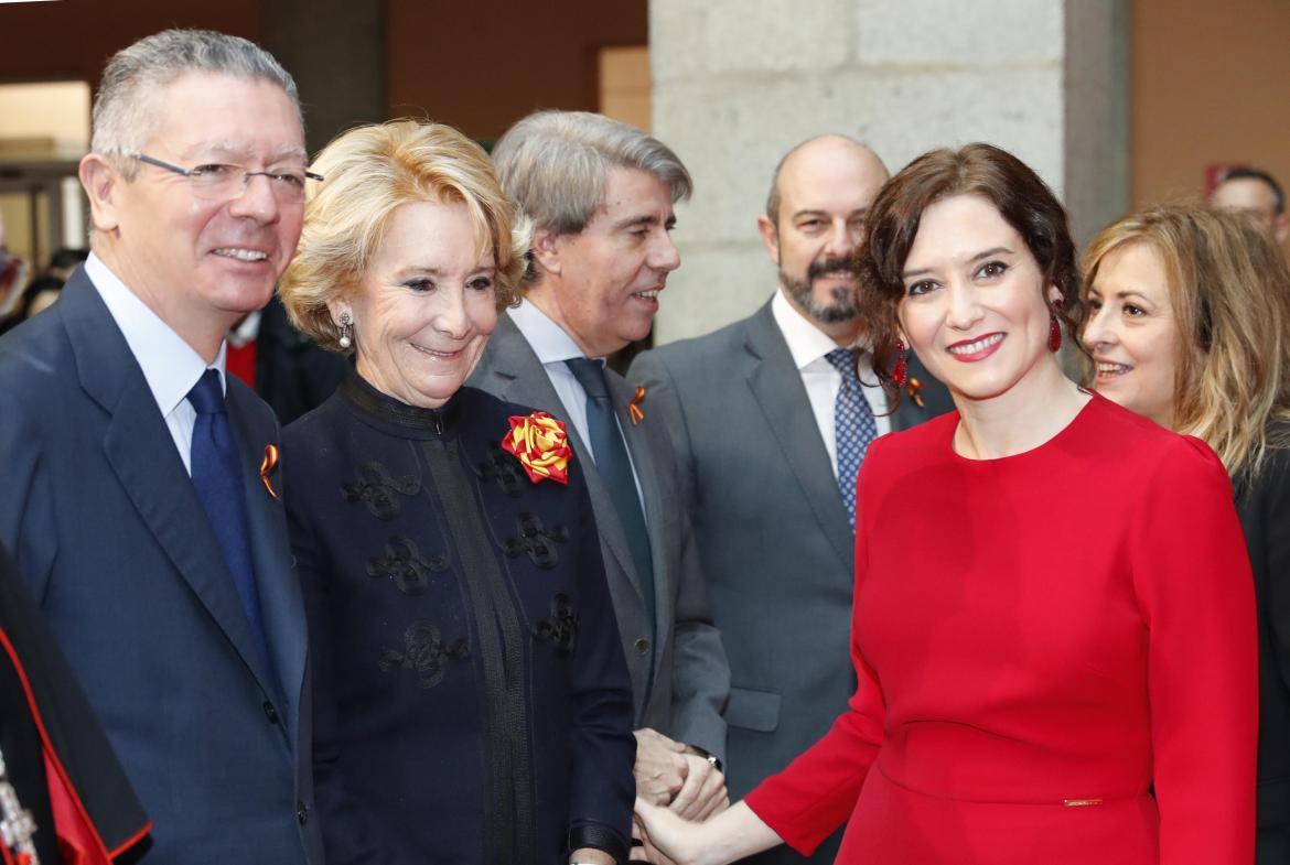Alberto Ruiz Gallardón, Esperanza Aguirre, Ángel Garrido, Pedro Rollán e Isabel Díaz Ayuso.