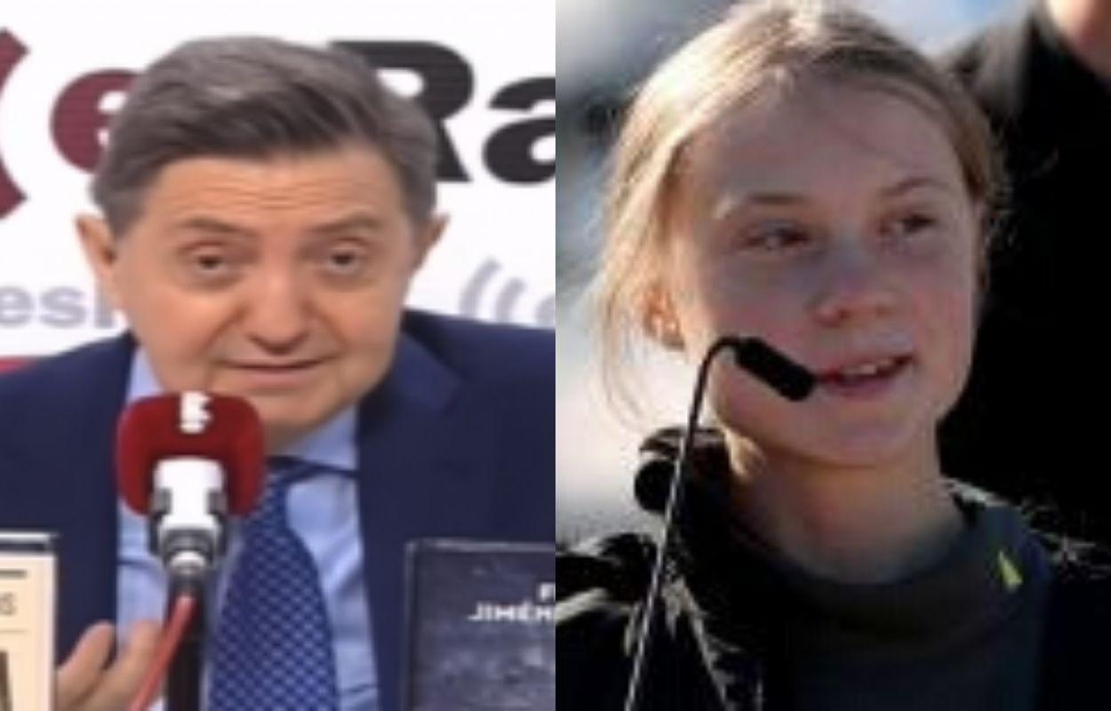 Federico Jiménez Losantos y Greta Thunberg