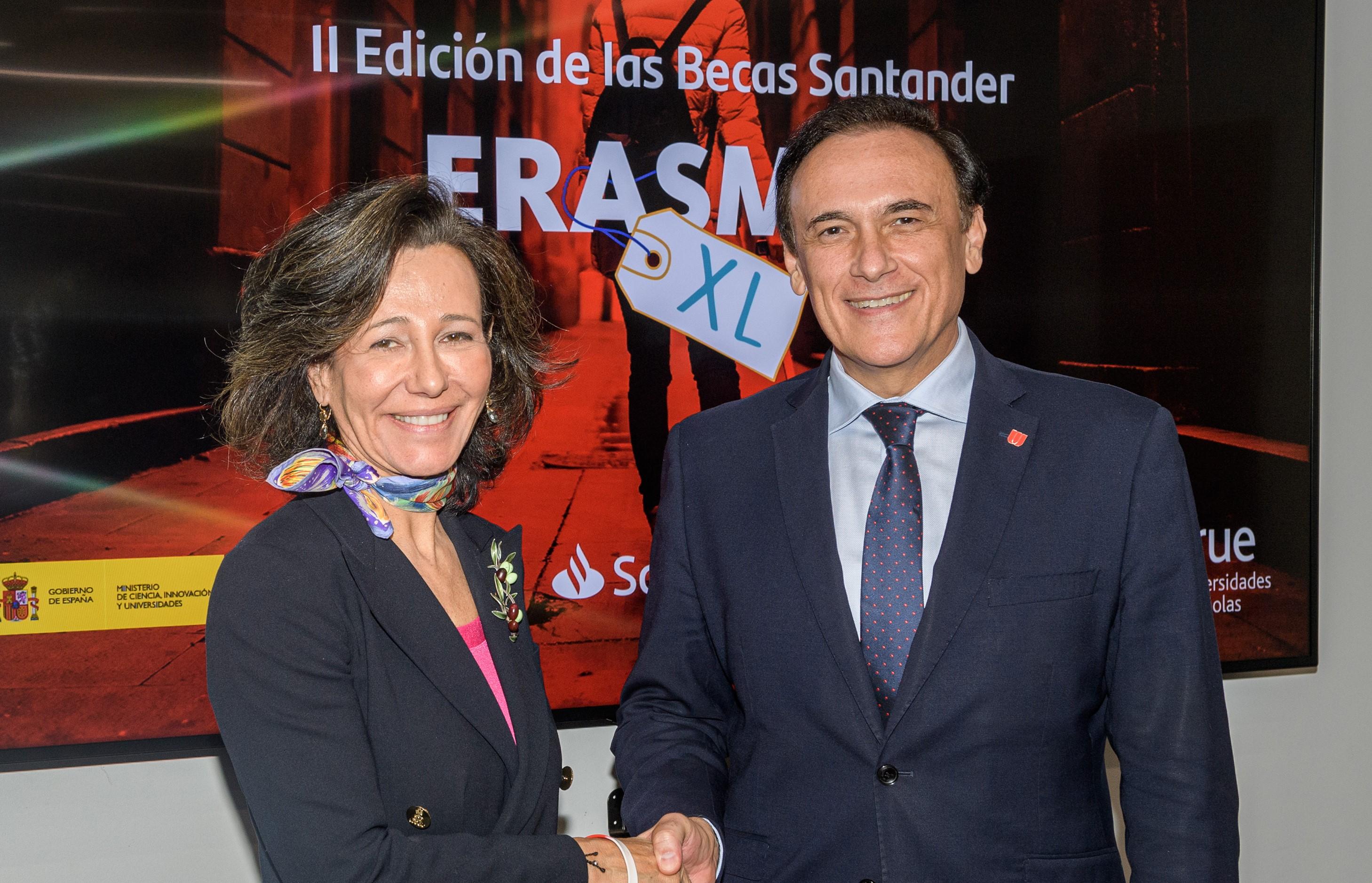 Santander lanza 5.100 nuevas Becas Erasmus con el Ministerio y Crue Universidades Españolas