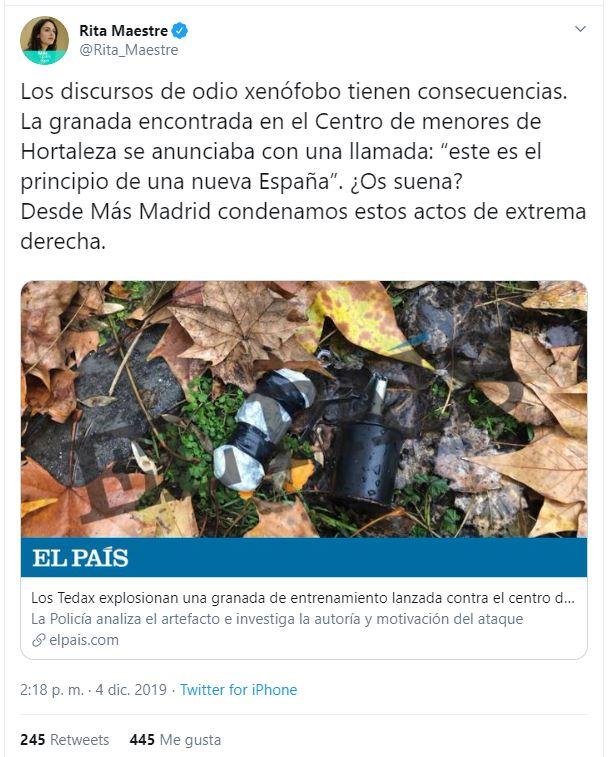 Tuit Rita Maestre Tuit Rita Maestre