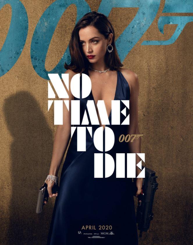Cartel promocional de James Bond con Ana de Armas