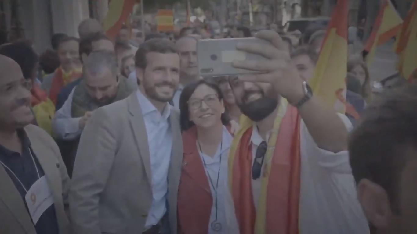 Fotograma del vídeo difundido por el PP. Fuente: Twitter.