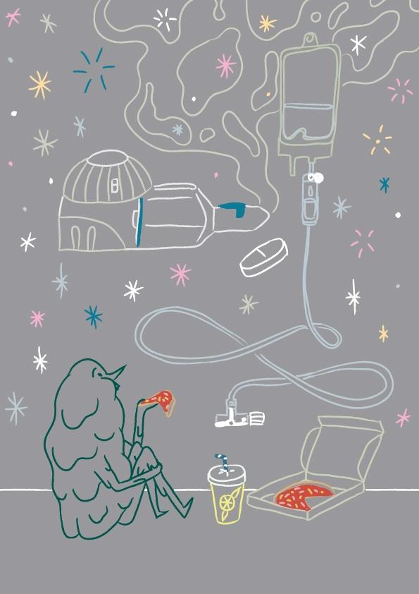 Moco y antibioticos sobre fondo gris Moco y antibioticos sobre fondo gris