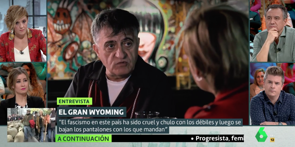 El Gran Wyoming, entrevistado por Cristina Pardo