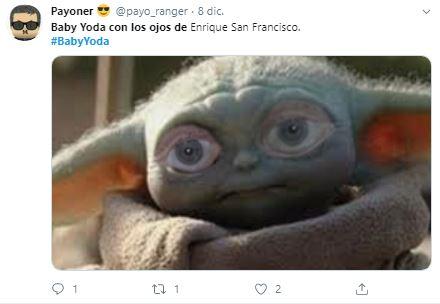 Baby Yoda con los ojos de Enrique San Francisco