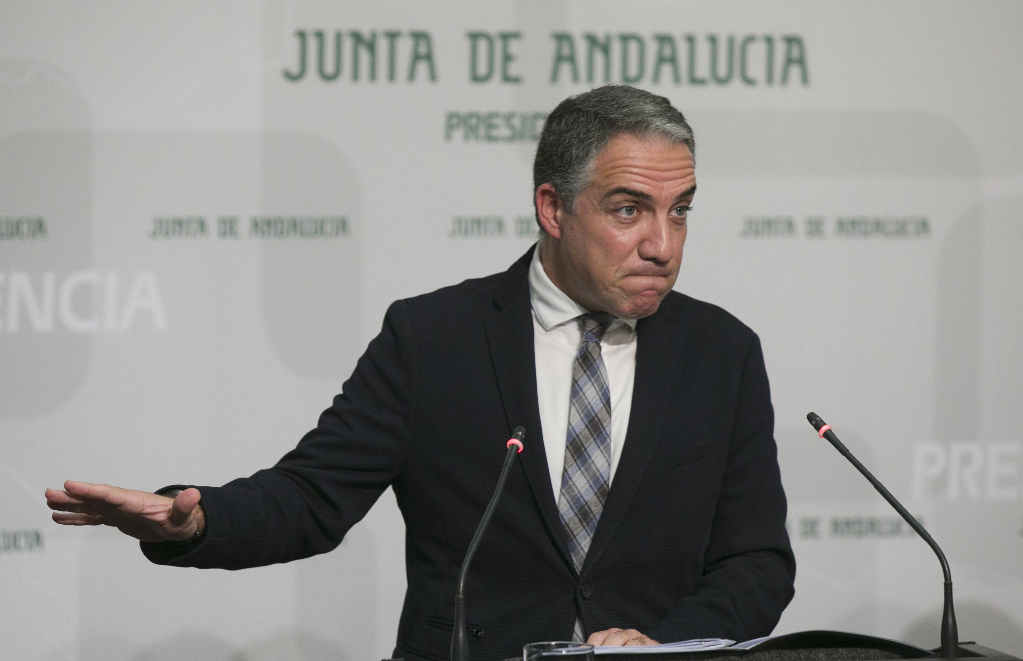 El consejero de Presidencia, Elías Bendodo, en una imagen de archivo. Fuente: Europa Press.