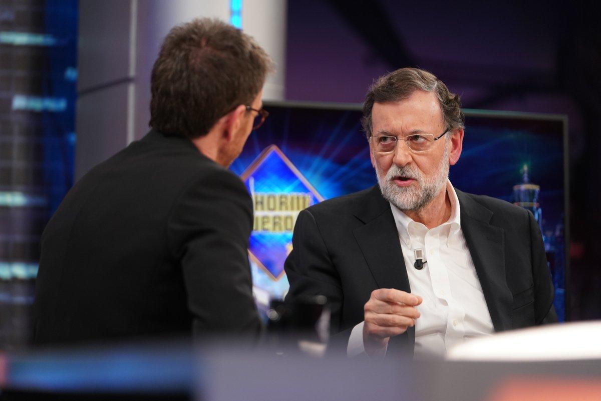 Mariano Rajoy y Pablo Motos. Antena 3