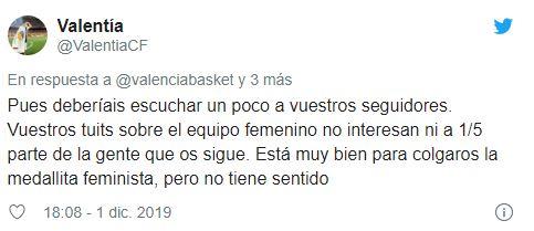El tuitero vuelve a la carga contra el baloncesto femenino El tuitero vuelve a la carga contra el baloncesto femenino