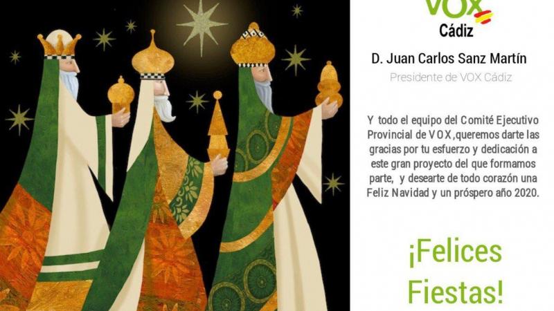 Felicitación Navideña Vox Cadiz Felicitación Navideña Vox Cadiz