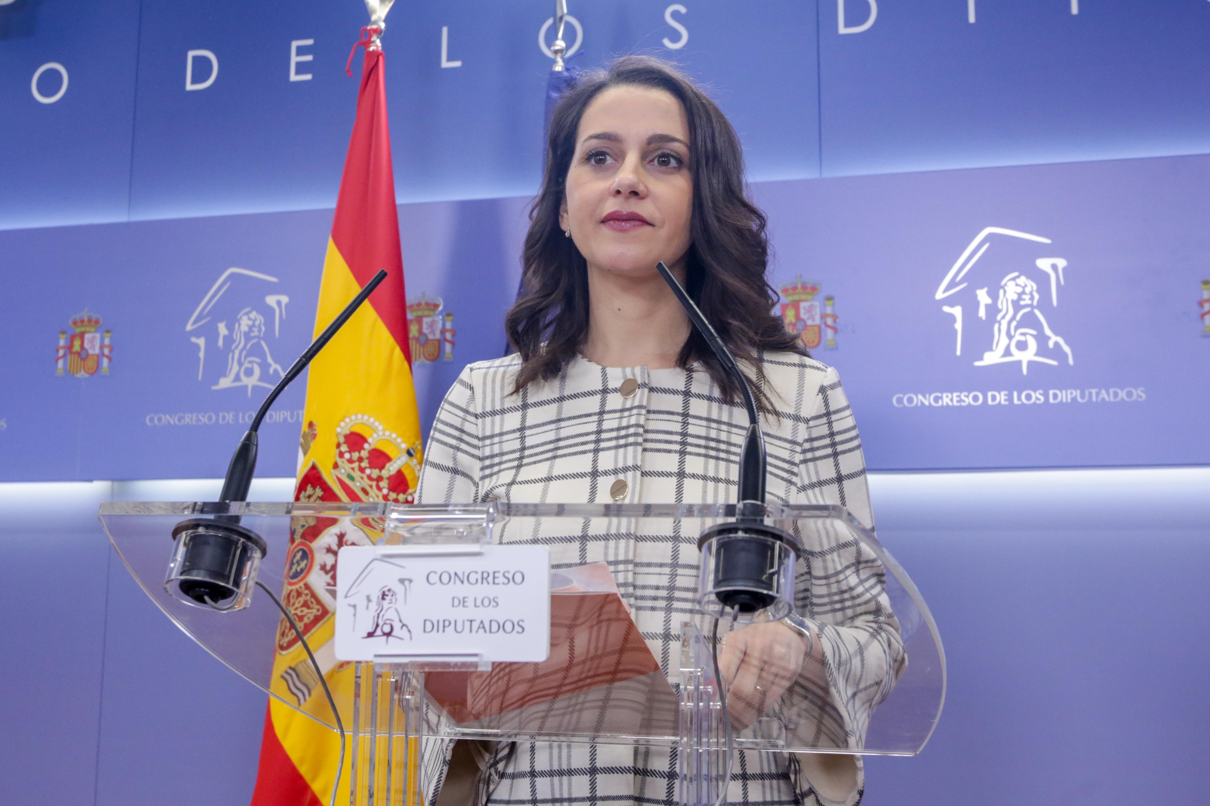 La portavoz de Ciudadanos en la Cámara Baja, Inés Arrimadas, en una imagen de archivo.