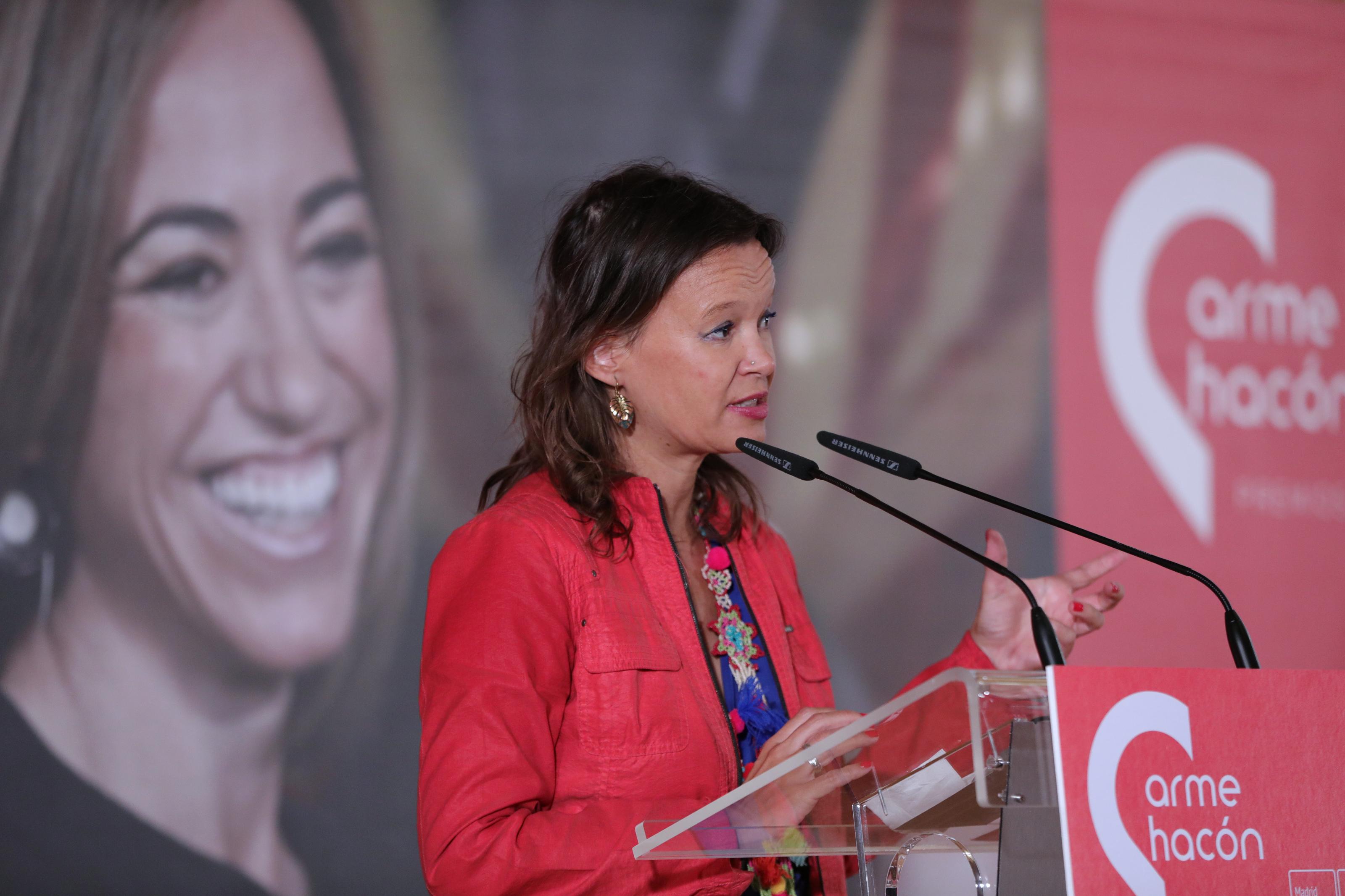 La exministra Leire Pajín en la entrega de premios Carme Chacón en Madrid a 4 de octubre de 2019. Europa Press.