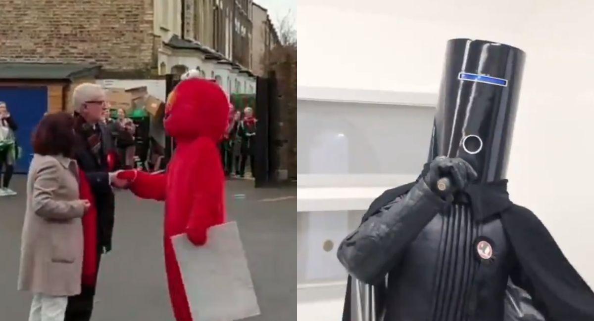 Imágenes de Elmo y Lord Buckethead