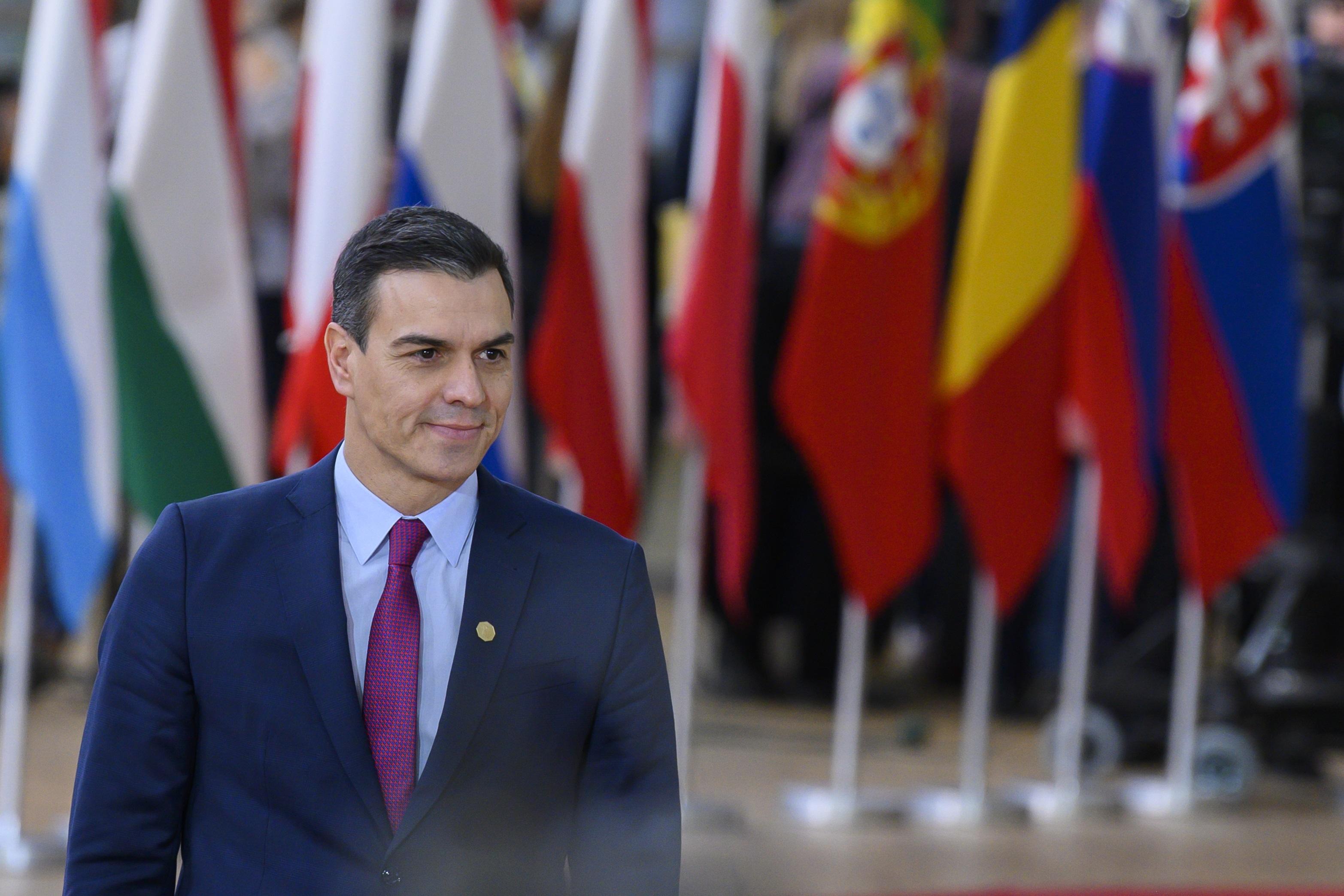 Pedro Sánchez en una reunión anterior del Consejo Europeo en Bruselas. EP. 