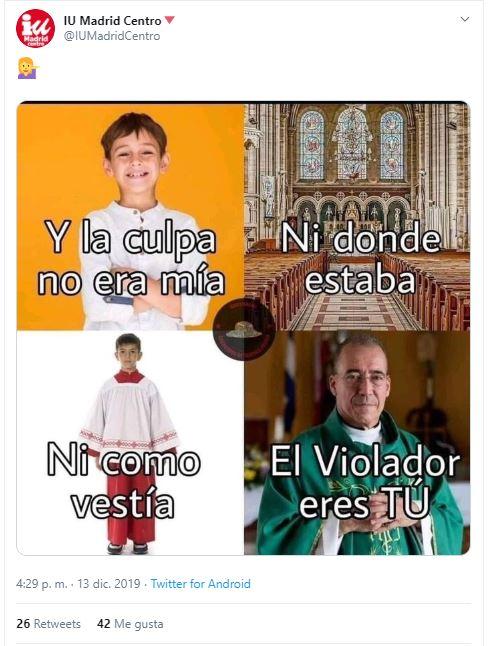 Tuit Izquierda Unida Iglesia