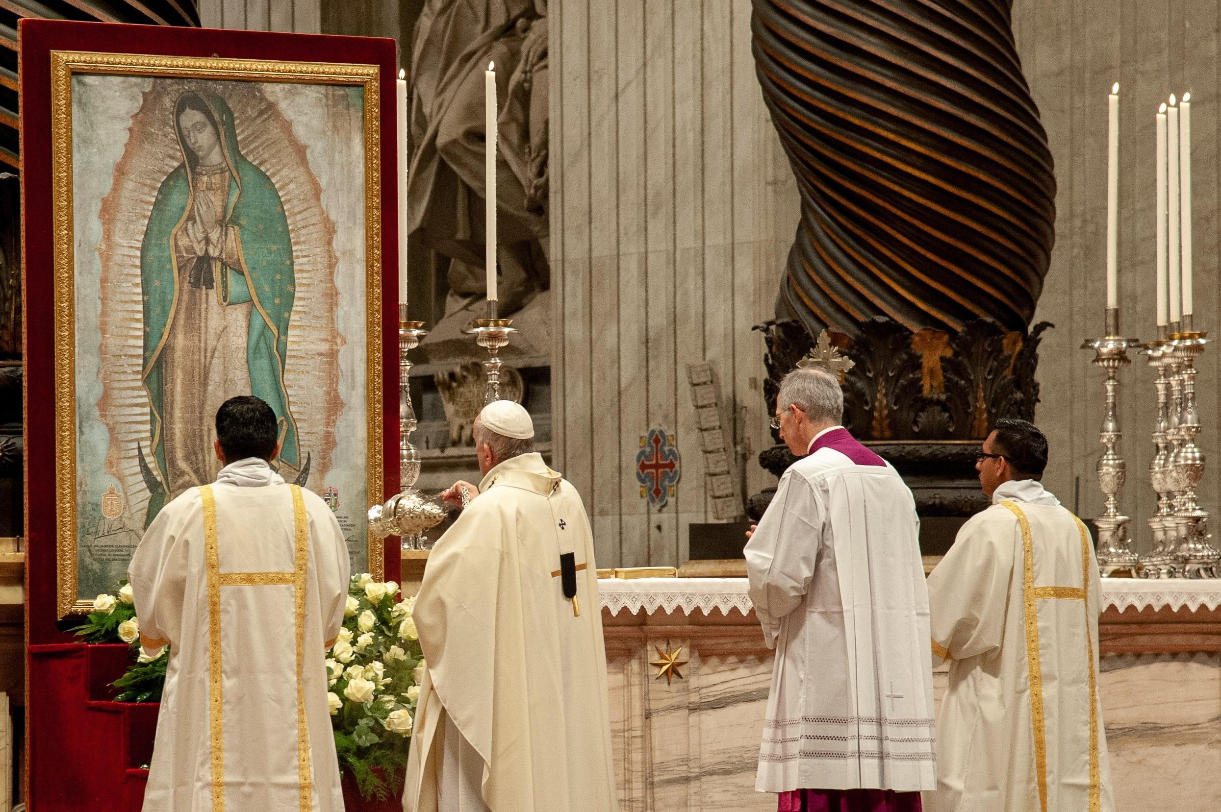 Imagen del Papa Francisco en México