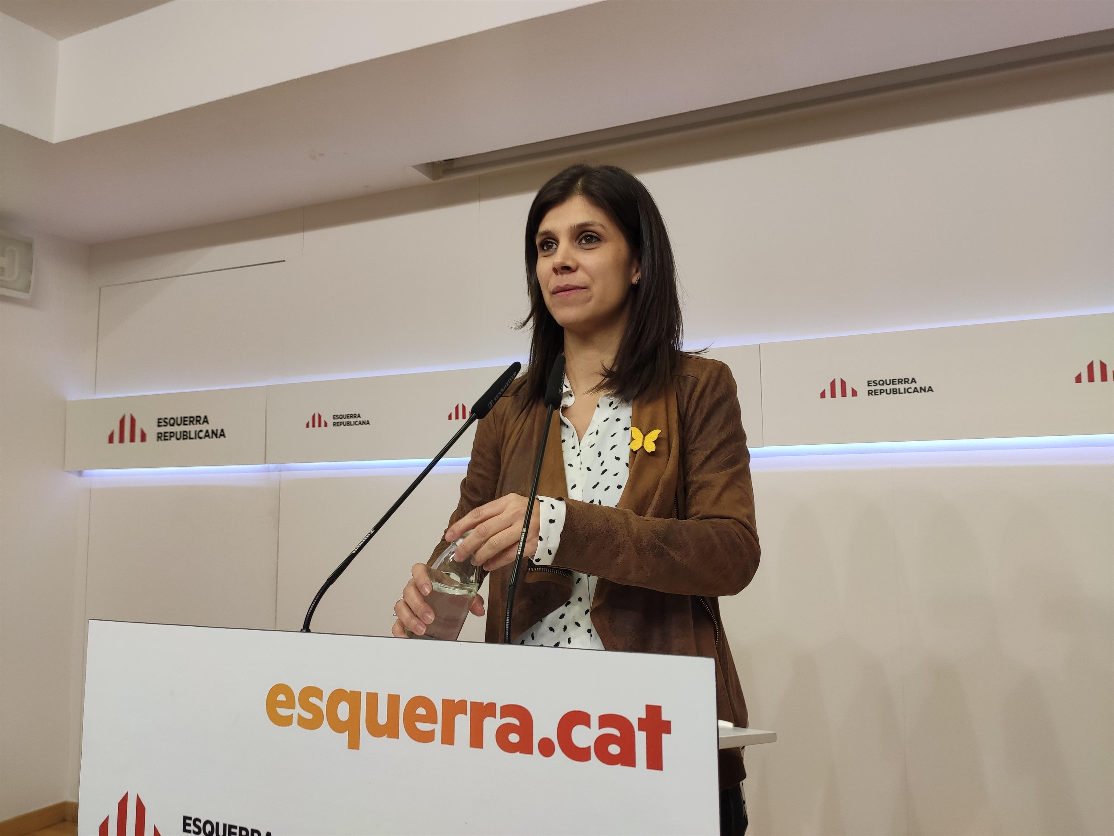 La portavoz de ERC, Marta Vilalta. Fuente: Europa Press.