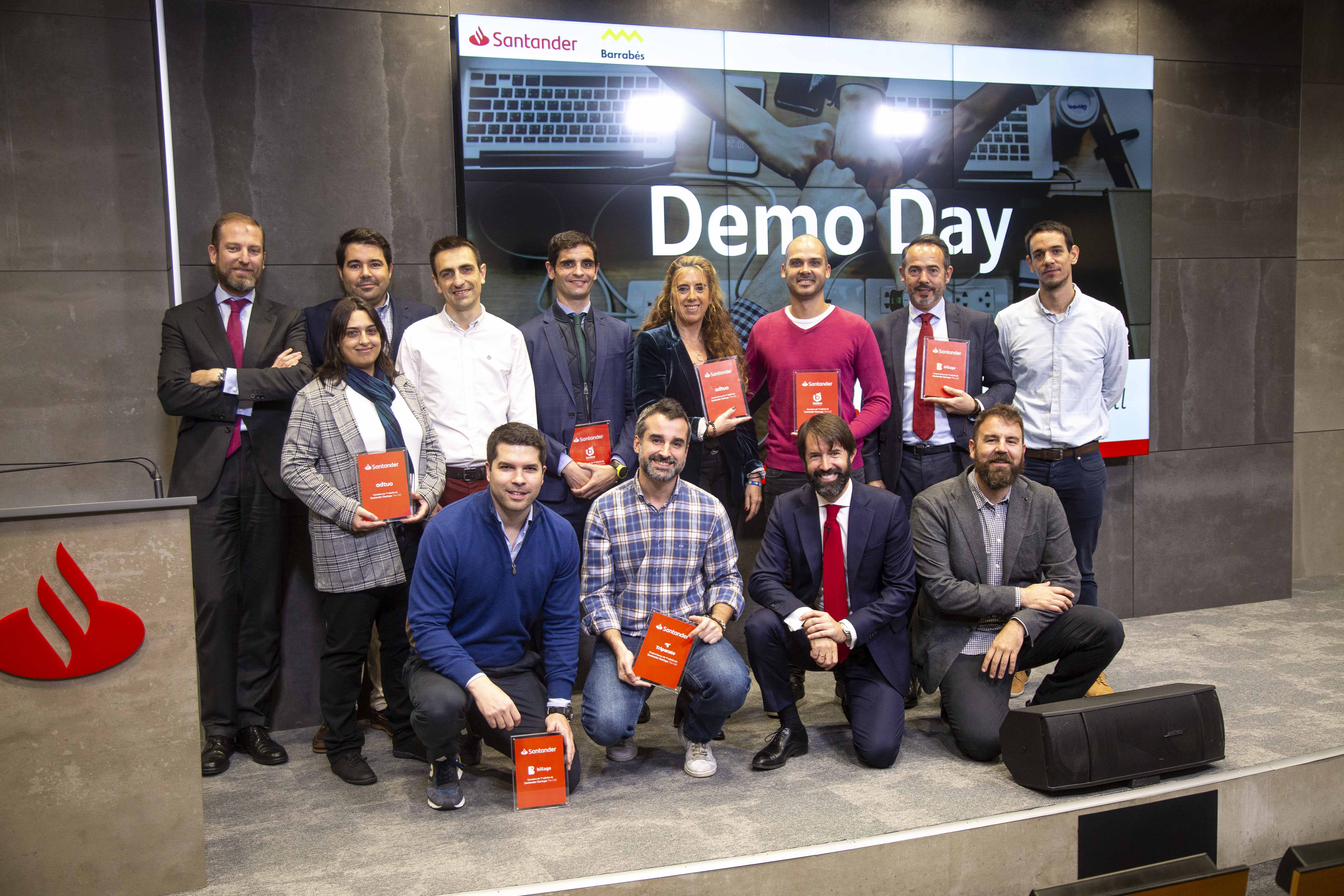 Cuatro startups que apoyan a las pymes, premiadas en el Demo Day del Santander