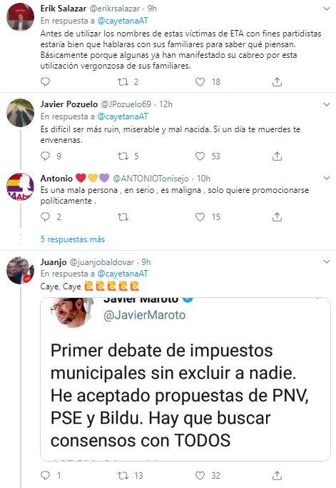 Respuestas al tuit de Cayetana Álvarez de Toledo Respuestas al tuit de Cayetana Álvarez de Toledo