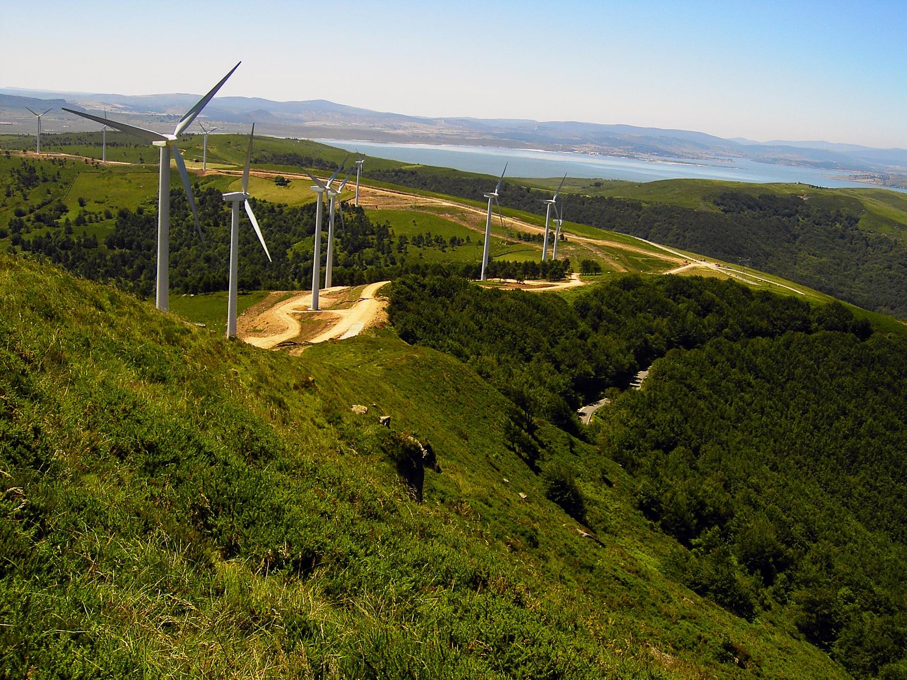 Instalación de energía eólica de Iberdrola en Castilla y León