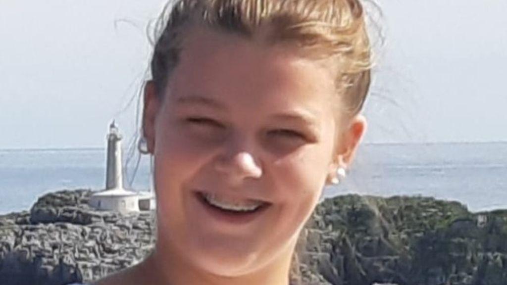 Celia Cavia en una foto difundida por su padre en Twitter