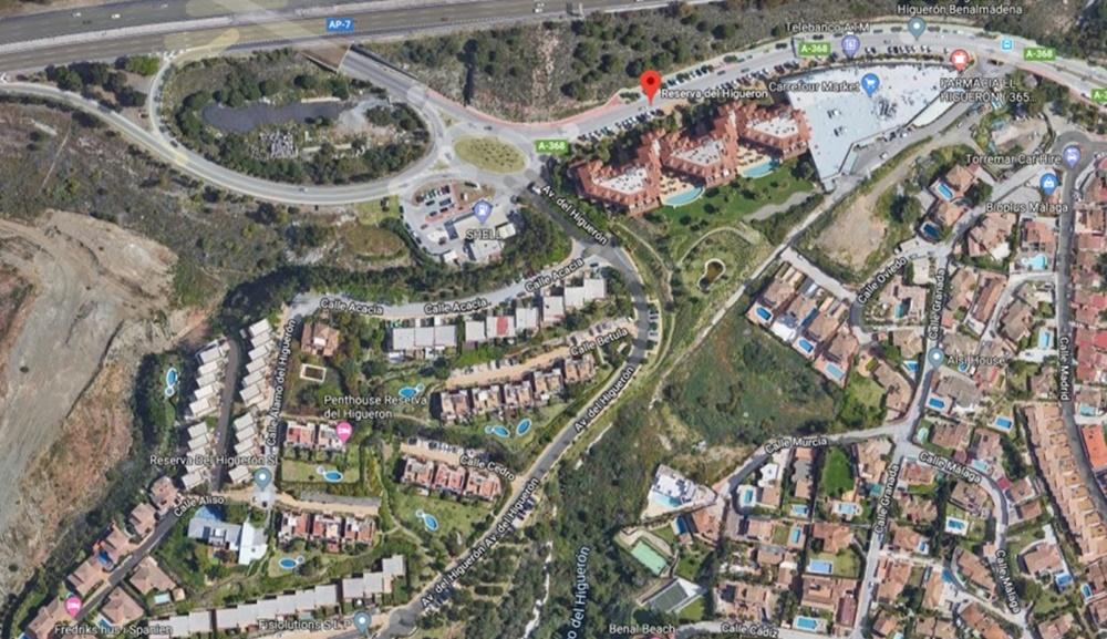 Zona de 'El Higuerón', terreno usurpado a Benalmádena por el Ayuntamiento de Fuengirola. 