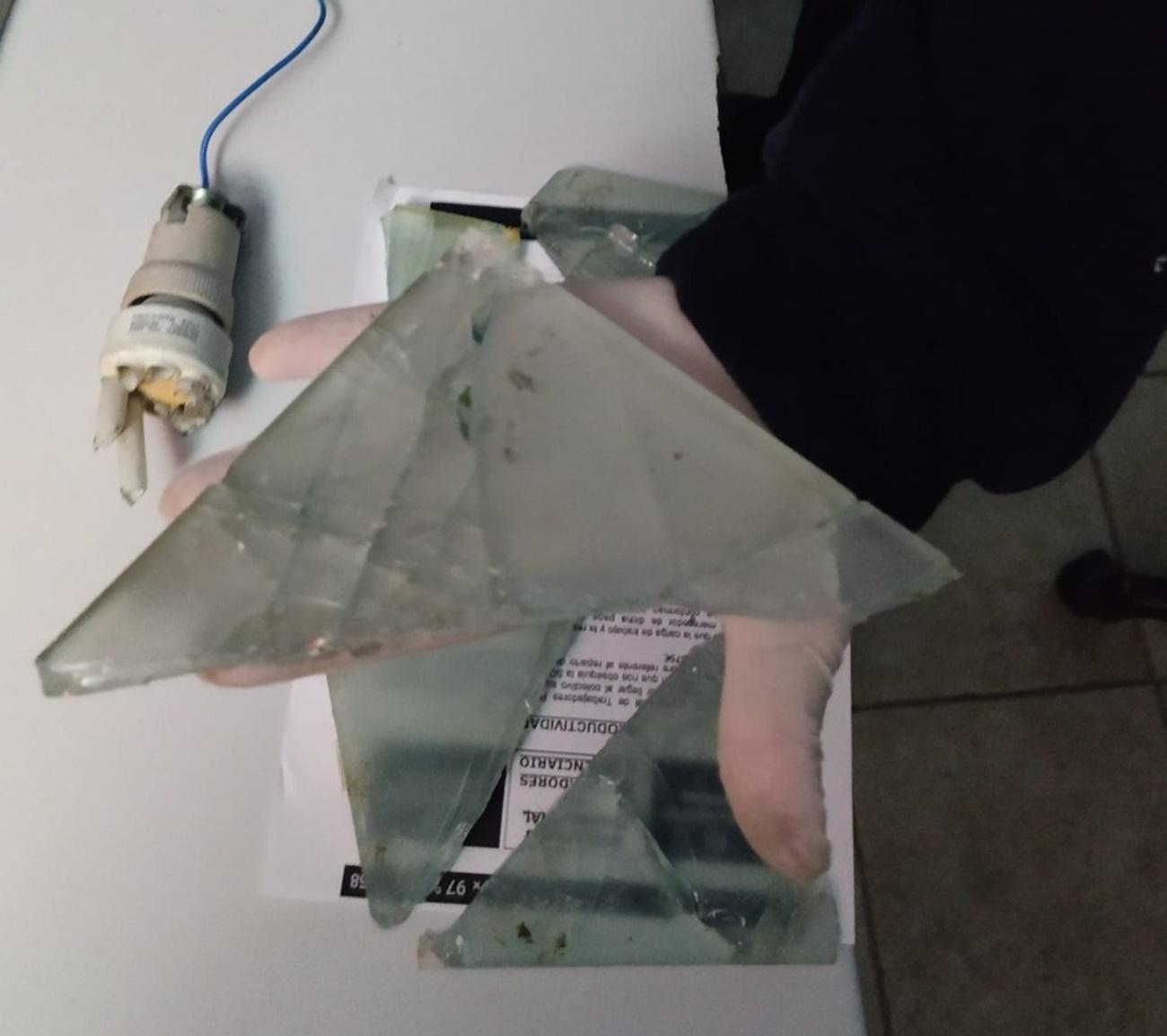 Cristales localizados enl a prisión de Botafuegos de Algeciras (Cádiz)