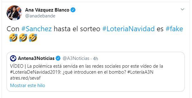 Tuit de Ana Vázquez Blanco.