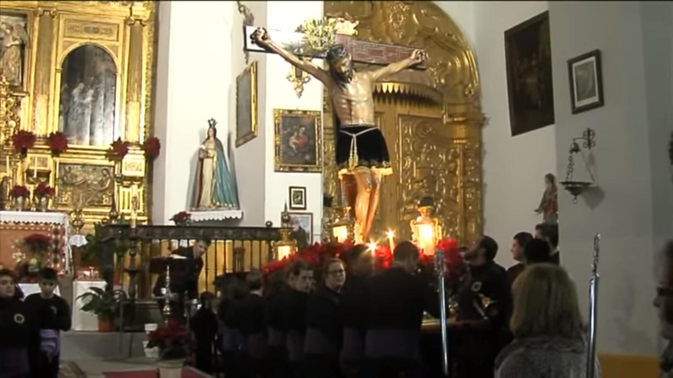 Procesión del Cristo de la Salud de Albolote. Fuente: Youtube.