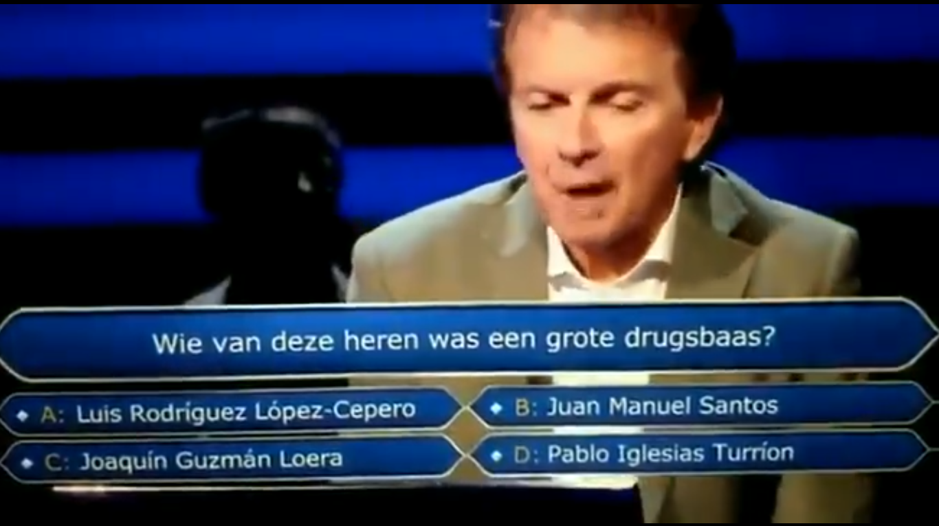 Fragmento del programa de la tv holandesa '¿Quién quiere ser millonario?'
