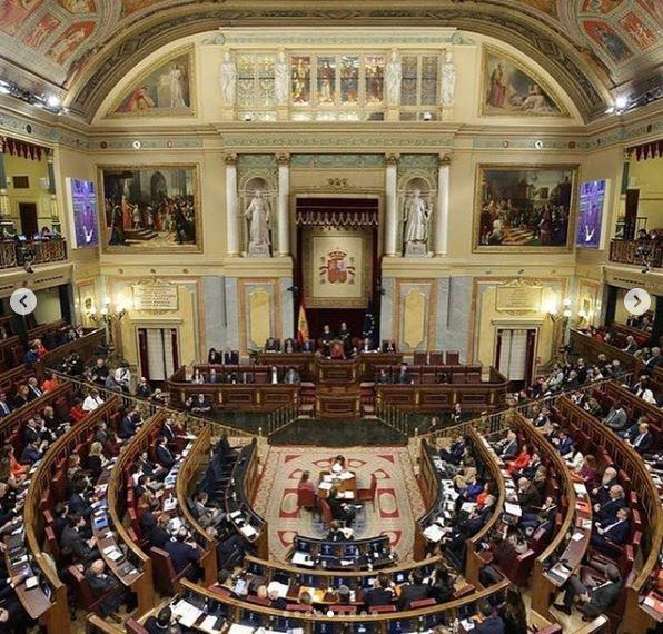 Imagen del Congreso de los Diputados. Instagram Imagen del Congreso de los Diputados. Instagram