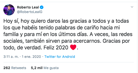 Tuit Roberto Leal