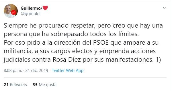 Tuit sobre Rosa Díez 1 Tuit sobre Rosa Díez 1