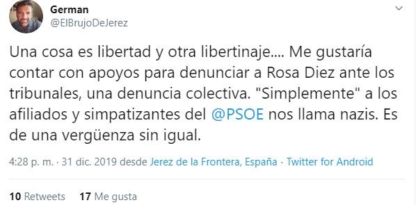 Tuit sobre Rosa Díez 3