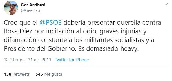 Tuit sobre Rosa Díez 5 Tuit sobre Rosa Díez 5