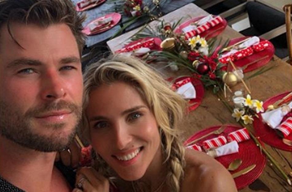 Elsa Pataky junto a su marido Chris Hemsworth en su casa en Australia. Instagram