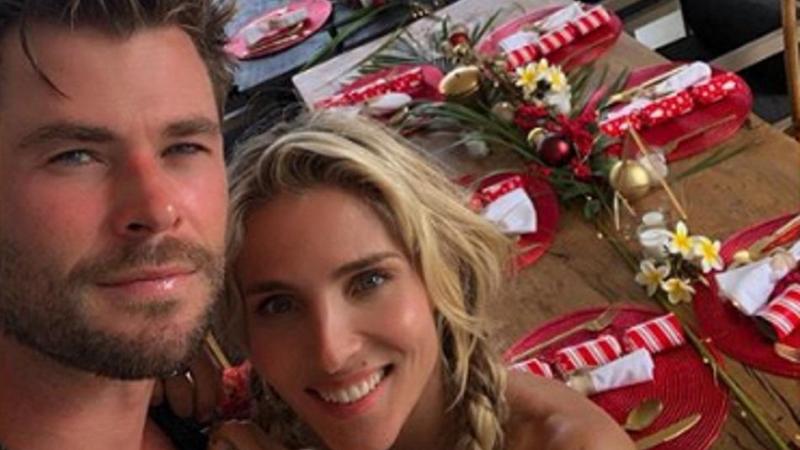 Elsa Pataky junto a su marido Chris Hemsworth en su casa en Australia. Instagram