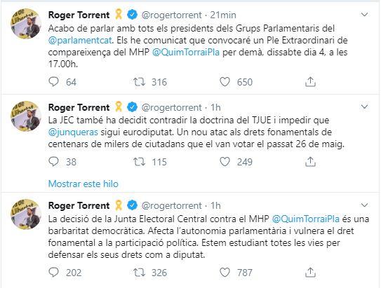 Tuit Roger Torrent