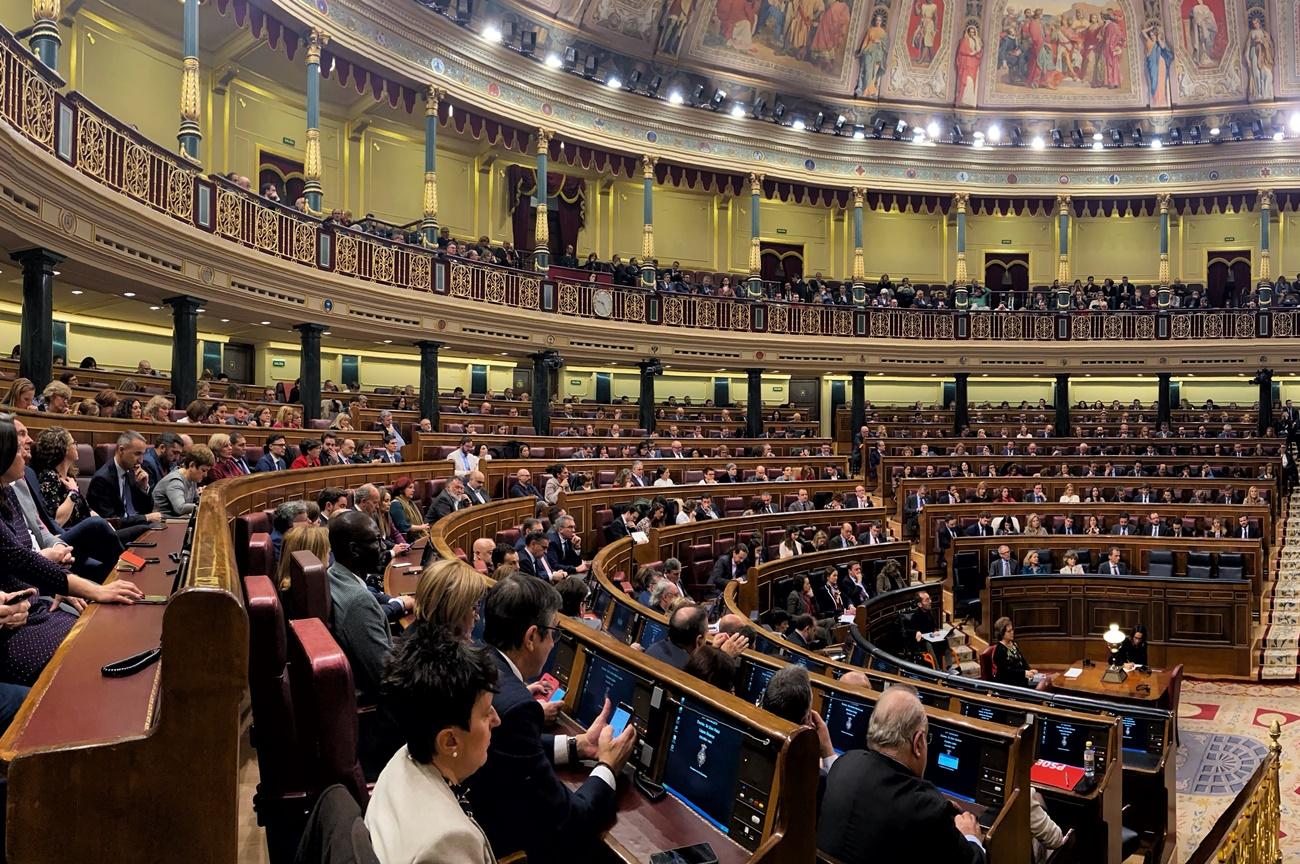 Primera sesión investidura de Pedro Sánchez. 