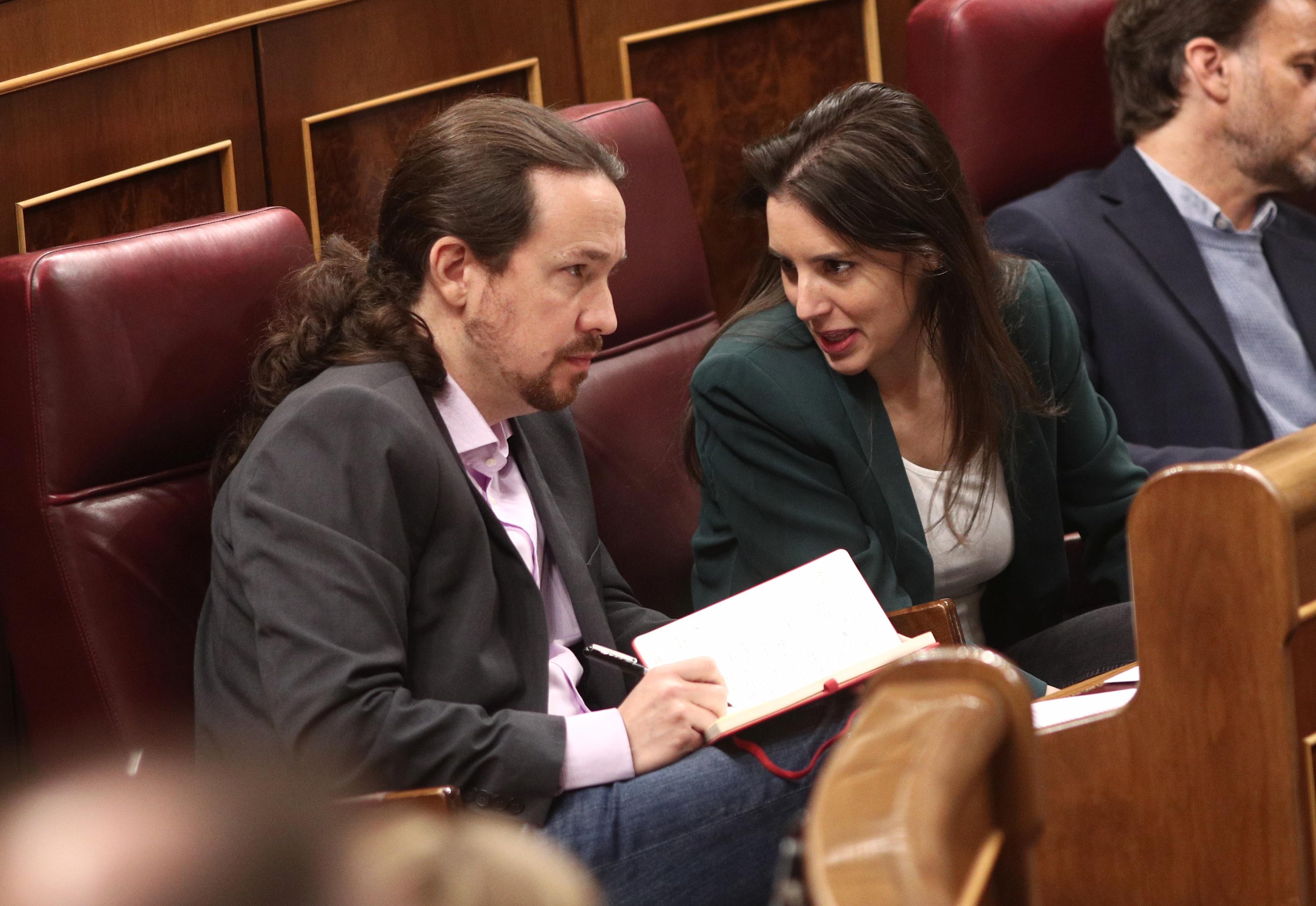 Pablo Iglesias e Irene Montero.