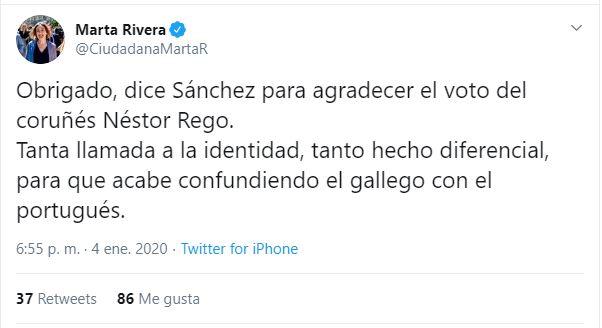 Tuit Marta Rivera