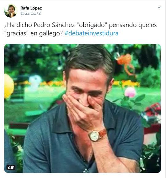 Tuit Obrigado Sánchez 2